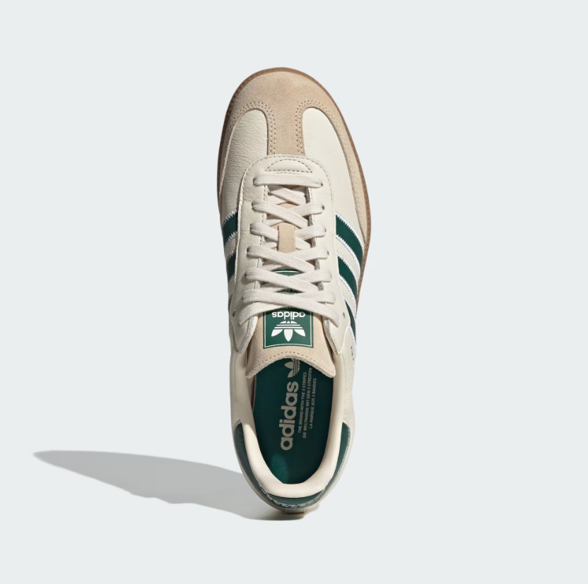 Adidas - Samba OG Cream White/Collegiate Green/Gum-4