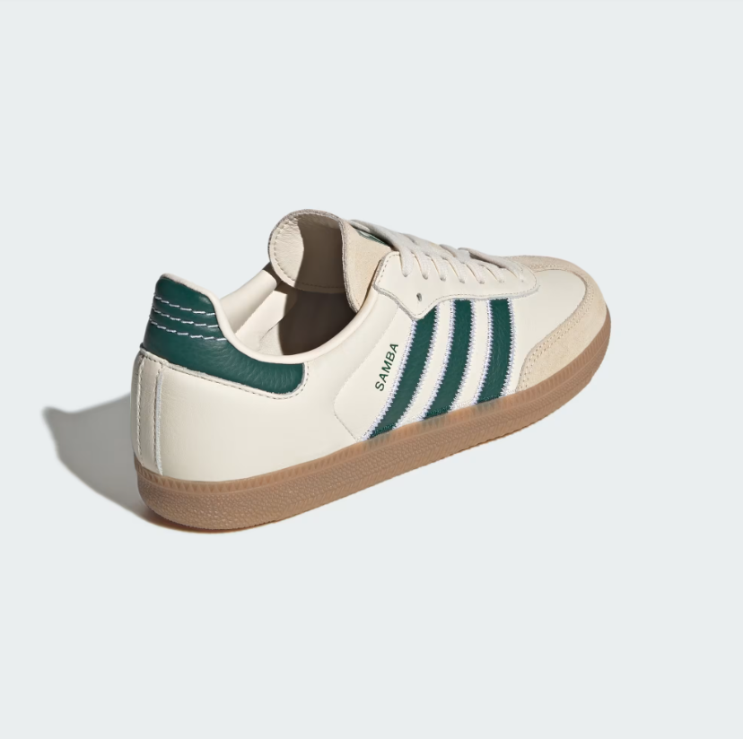 Adidas - Samba OG Cream White/Collegiate Green/Gum-2