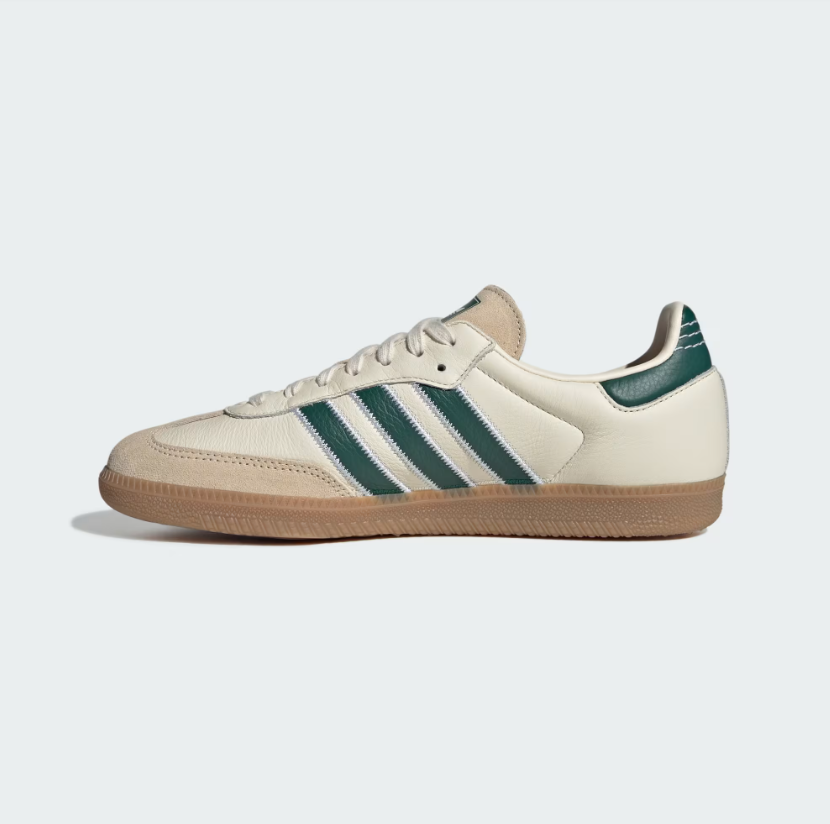 Adidas - Samba OG Cream White/Collegiate Green/Gum-3