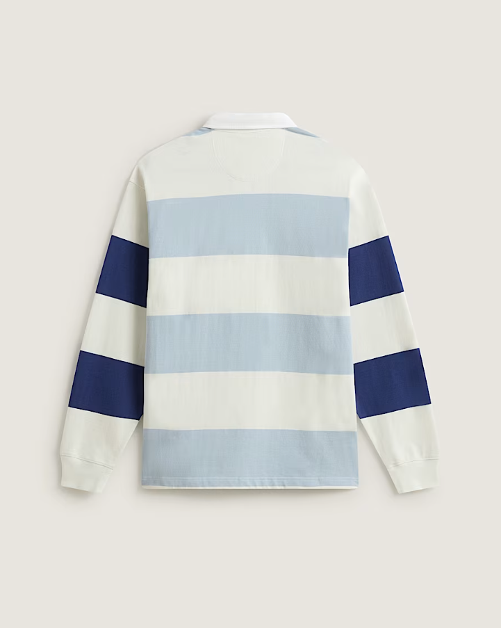 Vans - Two Tone Stripe Rugby Shirt Marshmallow/Soft Slate