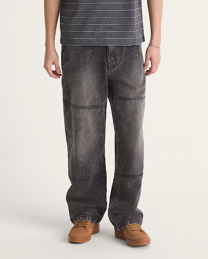 Vans x Rowan - Double Knee Denim Pants Stonewash Black-3