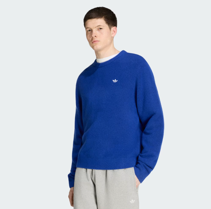 Adidas - Trefoil Essentials Fully Knit Sweater Bold Blue-3