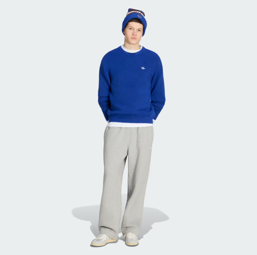Adidas - Trefoil Essentials Fully Knit Sweater Bold Blue-5