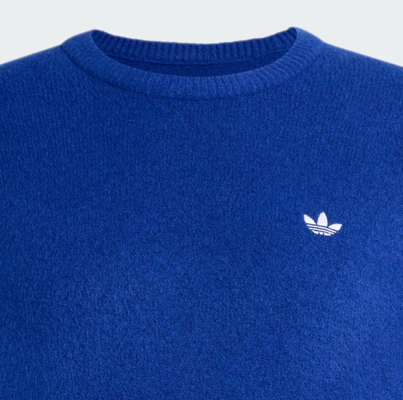 Adidas - Trefoil Essentials Fully Knit Sweater Bold Blue-2