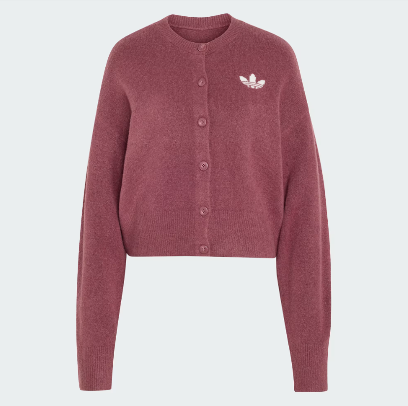 Adidas - W Essentials Knit Cardigan Burgundy-1