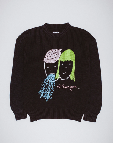 Fucking Awesome - I Love You Sweater Black