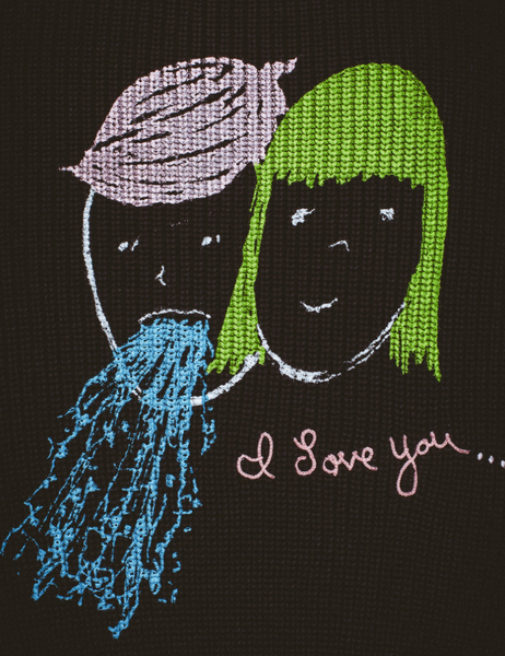 Fucking Awesome - I Love You Sweater Black