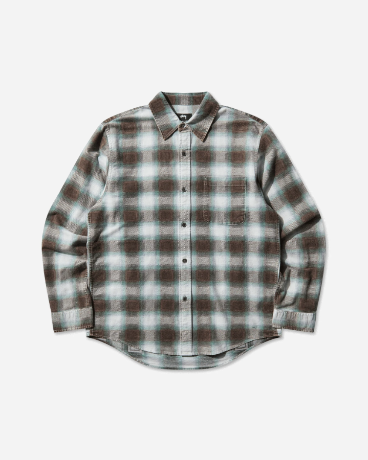 Stussy - June Plaid Shirt Bone