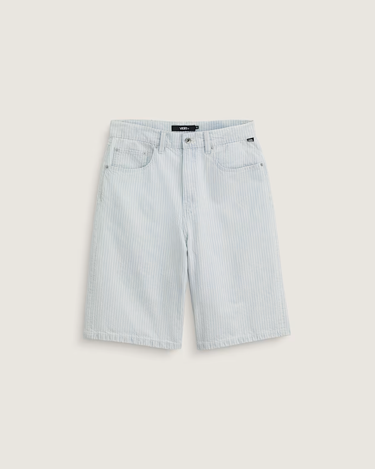 Vans - Check-5 Baggy Denim Shorts Blue Ice Stripe