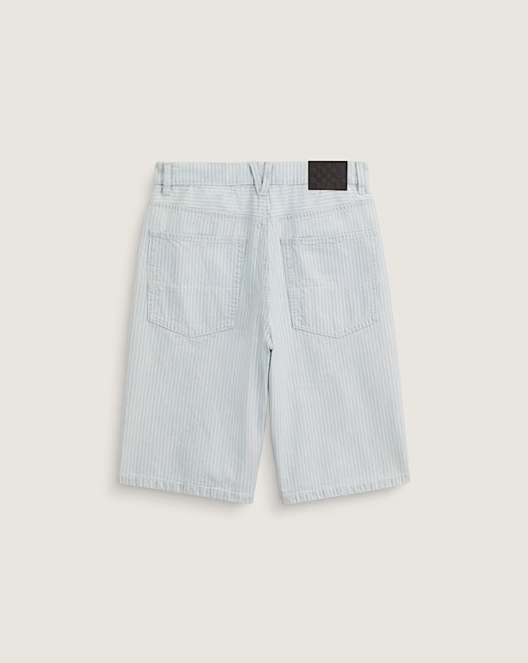 Vans - Check-5 Baggy Denim Shorts Blue Ice Stripe