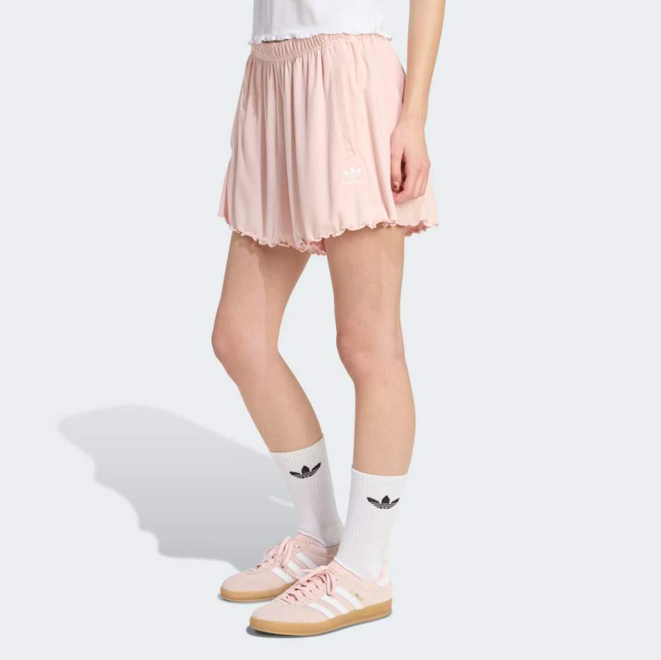 Adidas - W Essentials Scalloped Edge Shorts Sandy Pink