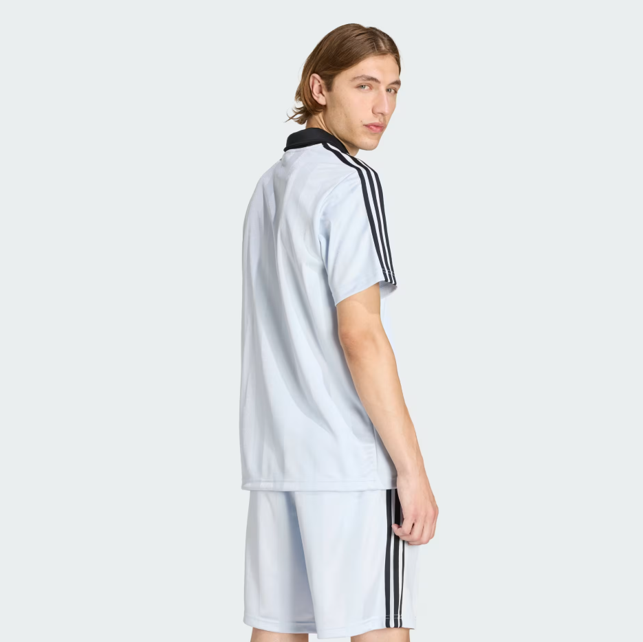 Adidas - Archive Collar Engineered Jersey Crystal Sky