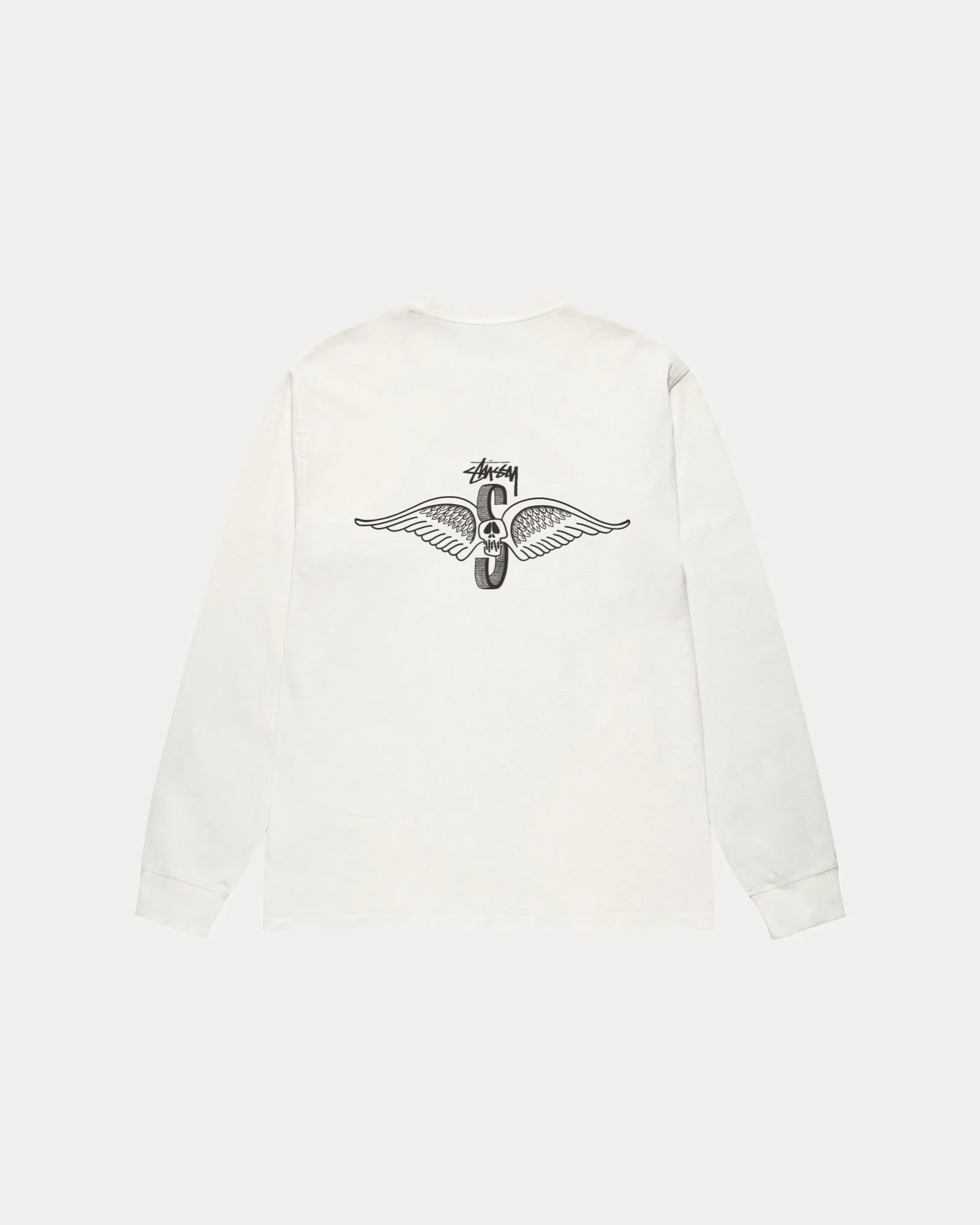 Stussy - Skull Wings Long Sleeve Tee ~ White – FLAVOUR '99