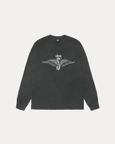 Stussy - Skull Wings Long Sleeve Tee ~ Black
