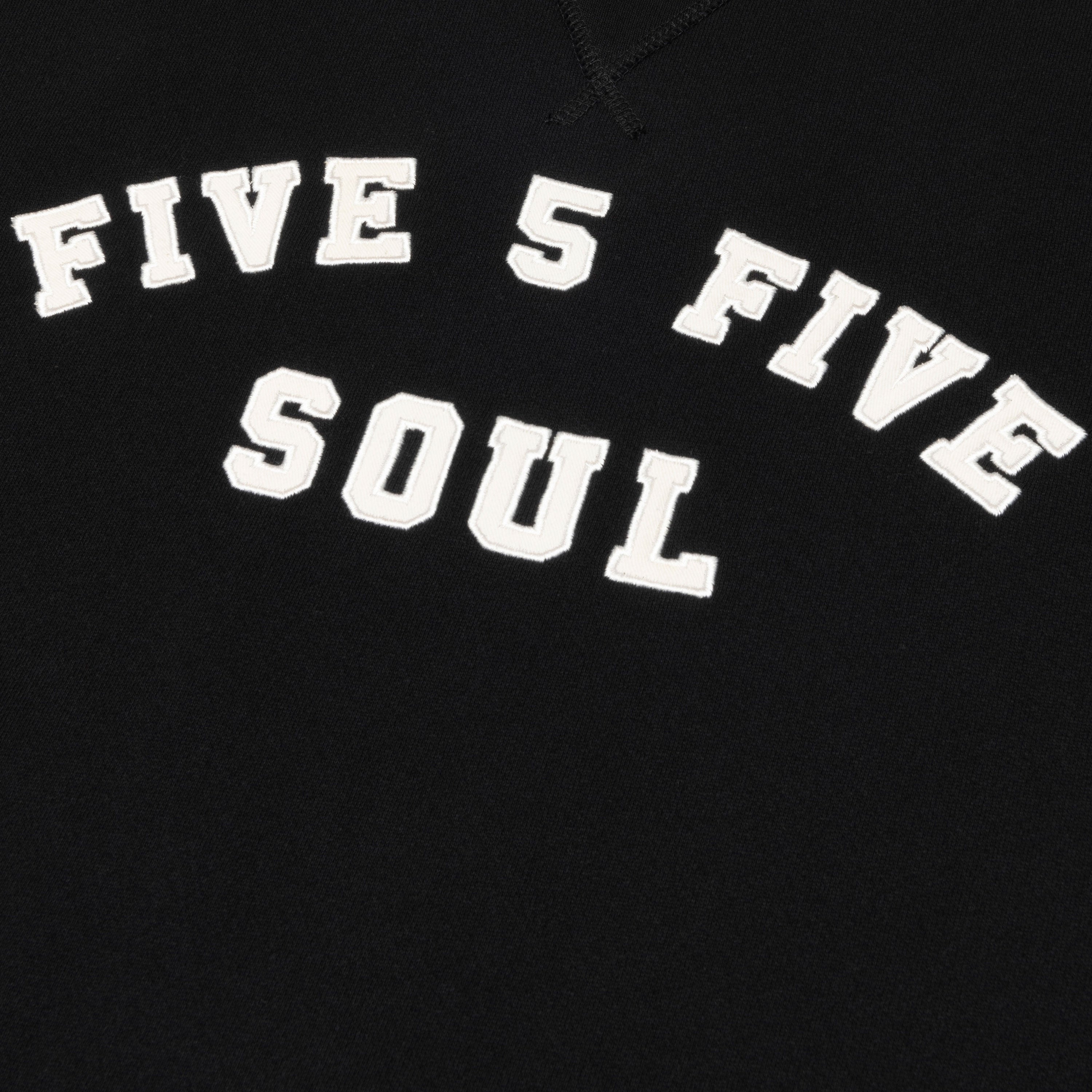 555 Soul - Heritage Arch Crewneck Sweatshirt Black-2