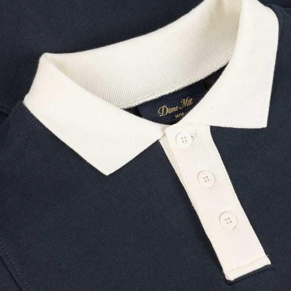 Dime - French Terry Rugby Shirt Navy