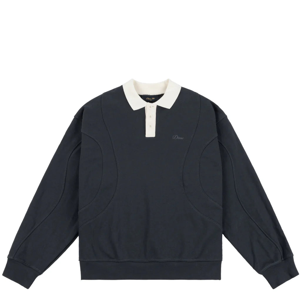 Dime - French Terry Rugby Shirt Navy