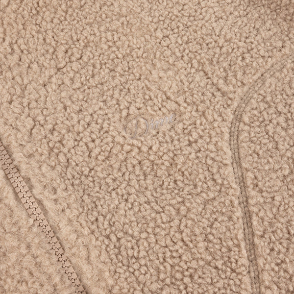 Dime - Polar Fleece Sherpa Zip-Up Beige