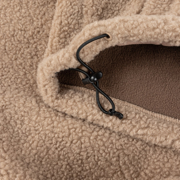 Dime - Polar Fleece Sherpa Zip-Up Beige