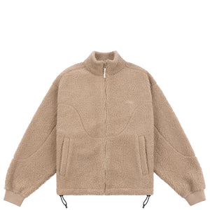 Dime - Polar Fleece Sherpa Zip-Up Beige