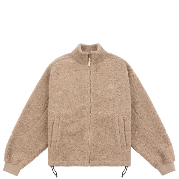 Dime - Polar Fleece Sherpa Zip-Up Beige