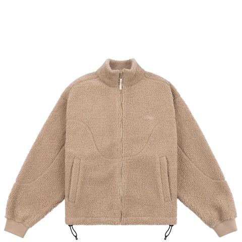 Dime - Polar Fleece Sherpa Zip-Up Beige