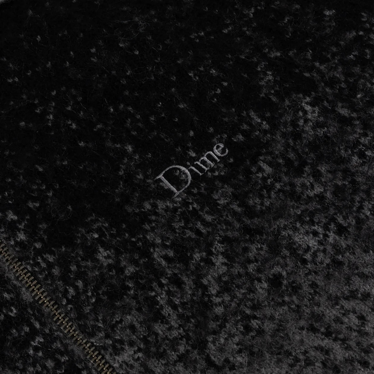 Dime - Mohair Double Zip Knit Black/Charcoal-3