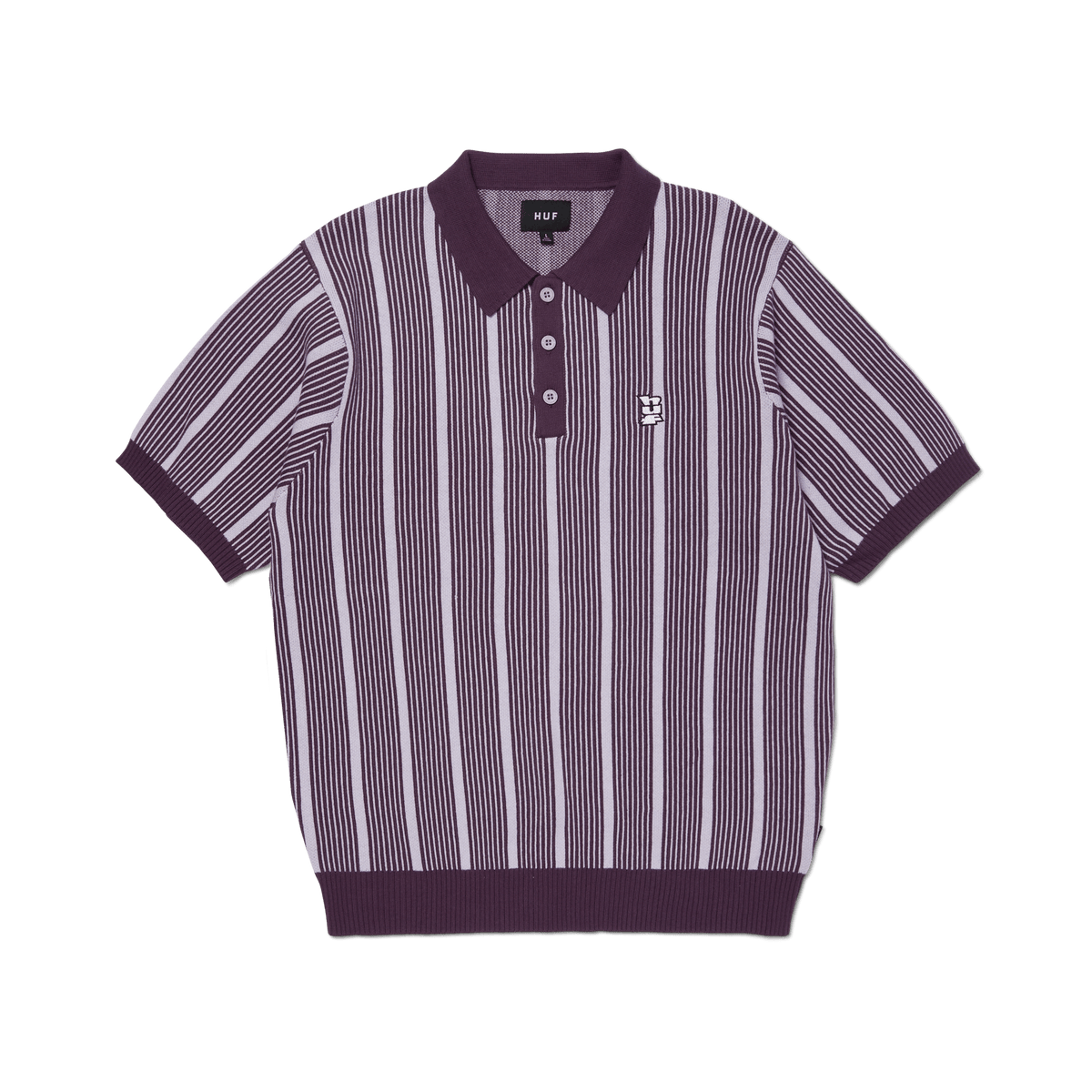 HUF - Trace Stripe Knit Top Dust Purple