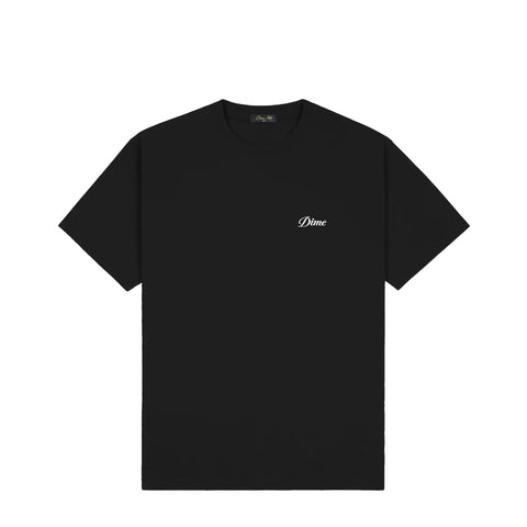 Dime - Cursive Small Logo T-Shirt Black