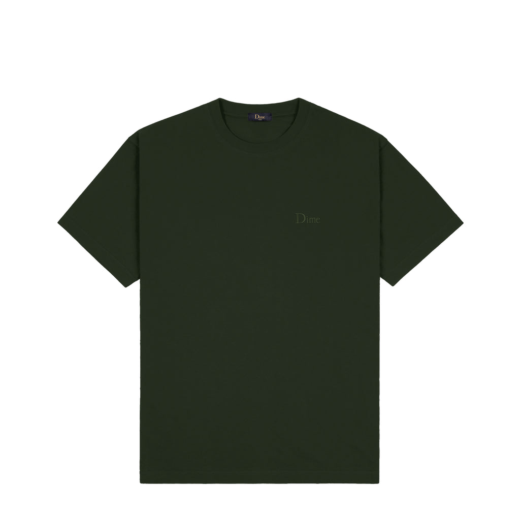 Dime - Classic Small Logo Tee ~ Forest Green