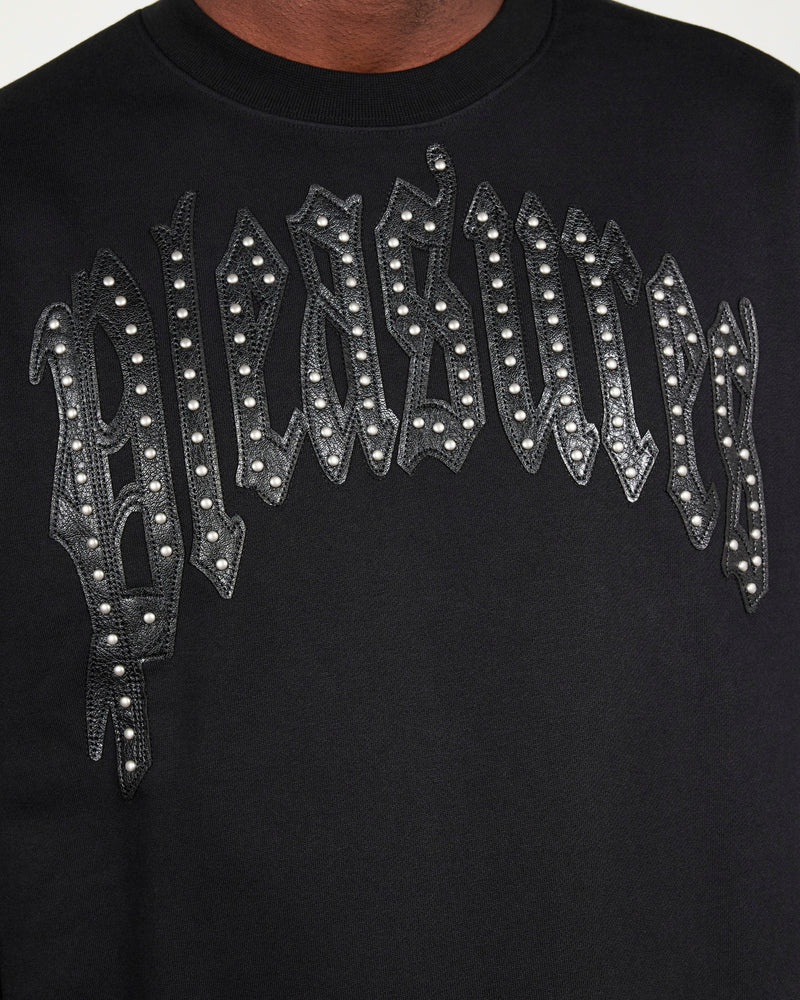 Pleasures - Twitch Studded Crewneck Black