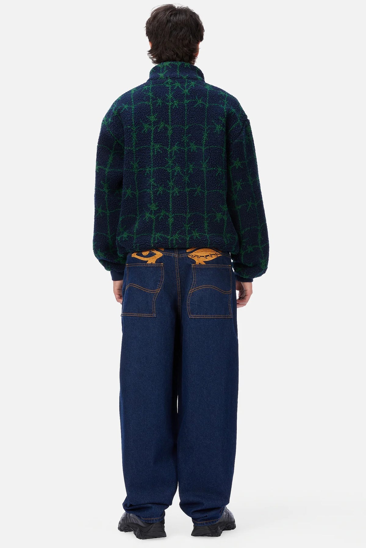 Dime - Polar Fleece Sherpa Zip Navy-6