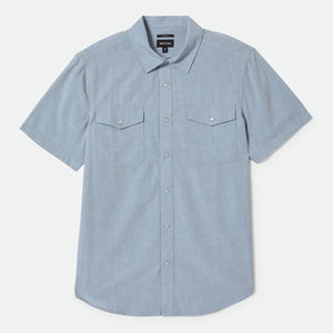 Brixton - Wayne S/S Woven Shirt ~ Medium Blue