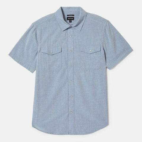 Brixton - Wayne S/S Woven Shirt ~ Medium Blue