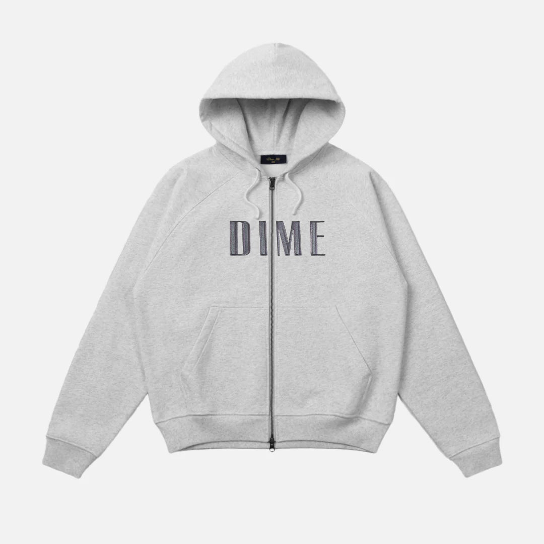 Dime - Blocks Zip Hoodie Heather Grey