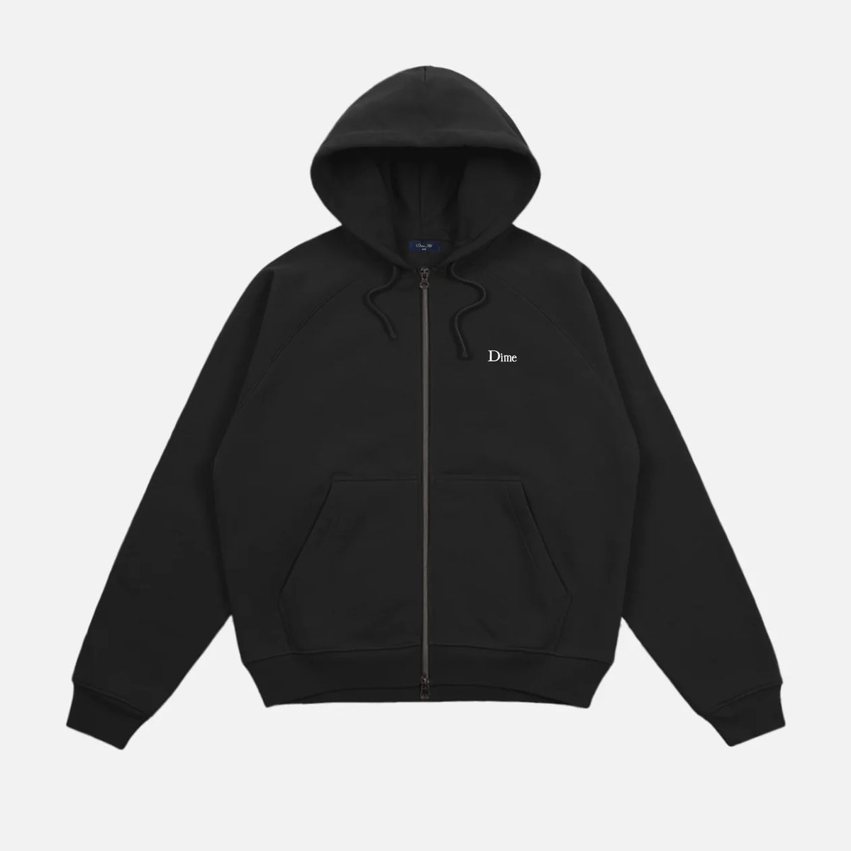 Dime - Classic Logo Zip Hoodie Pirate Black-1
