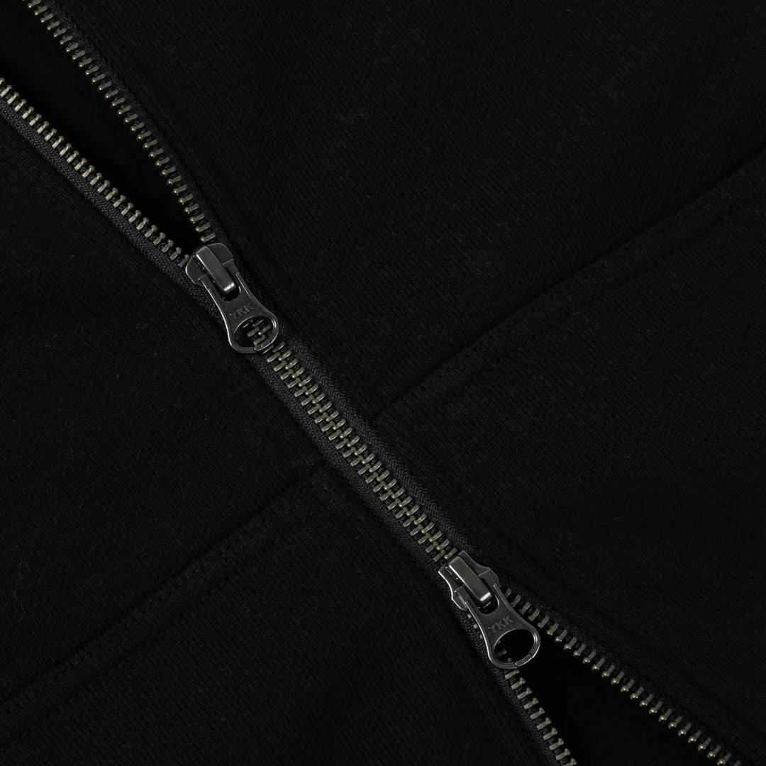 Dime - Classic Veins Zip Hoodie Black