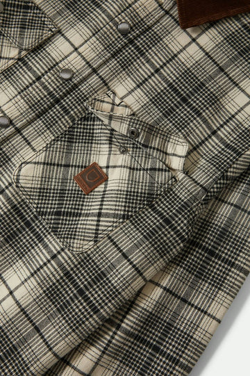 Brixton - Builders Performance Flannel ~ White