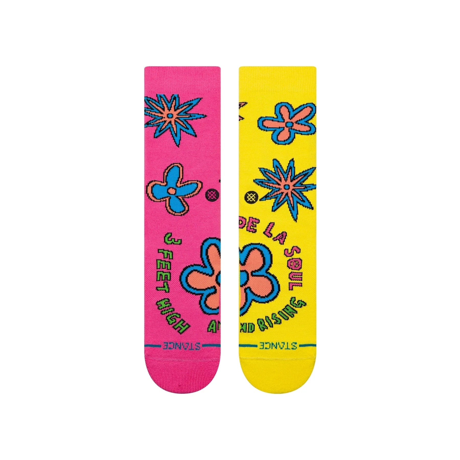 Stance - Mupa 3 Feet High Socks Pink/Yellow/Blue-2