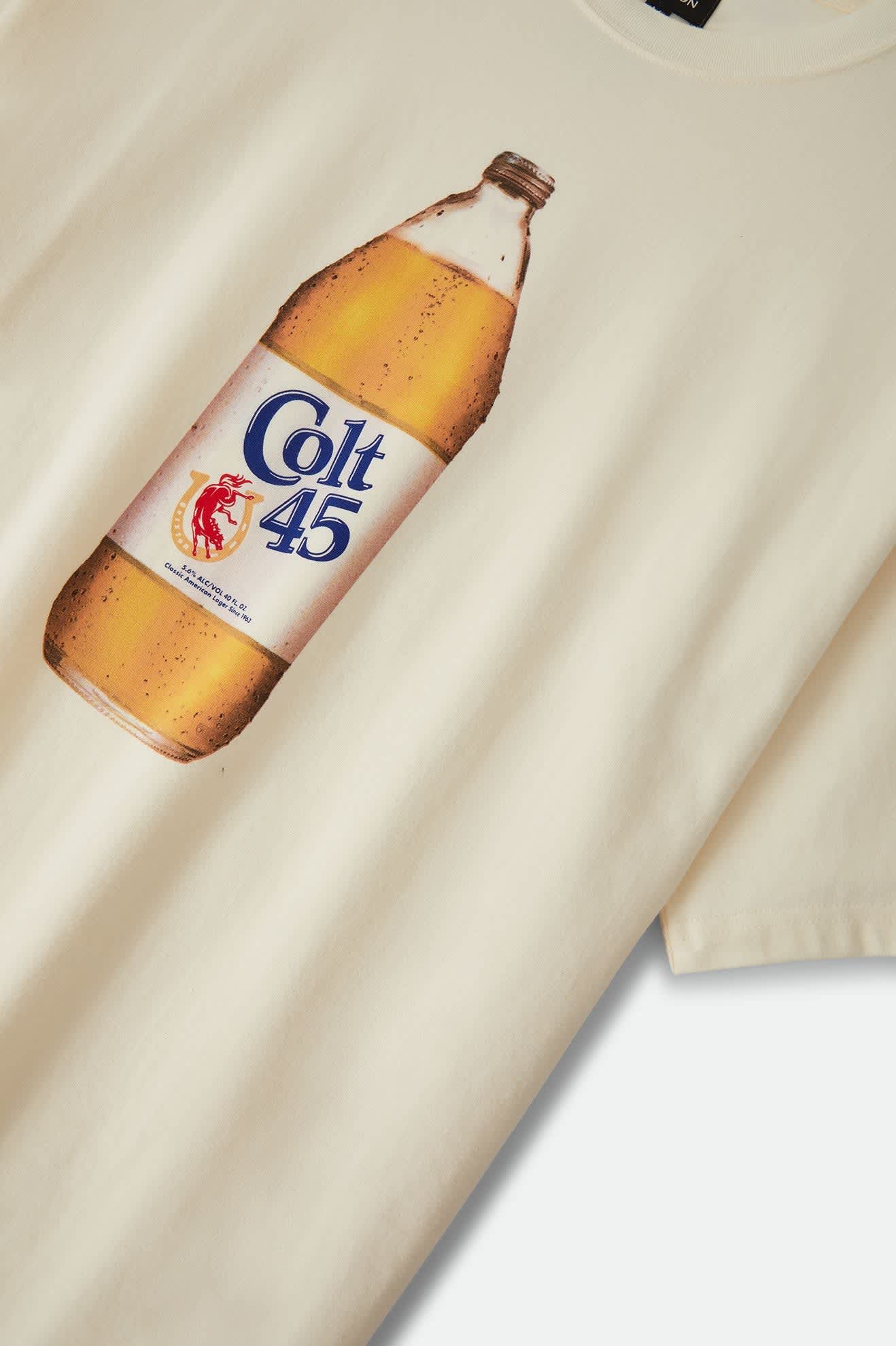 Brixton x Colt 45 - Forty Oz Oversized T-Shirt Natural