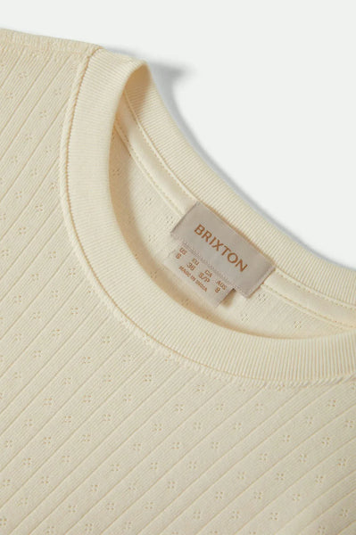 Brixton - W Dolly Slim Long Sleeve Knit T-Shirt Off White
