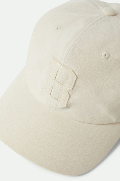 Brixton - Big B Adjustable Hat ~ White Canvas