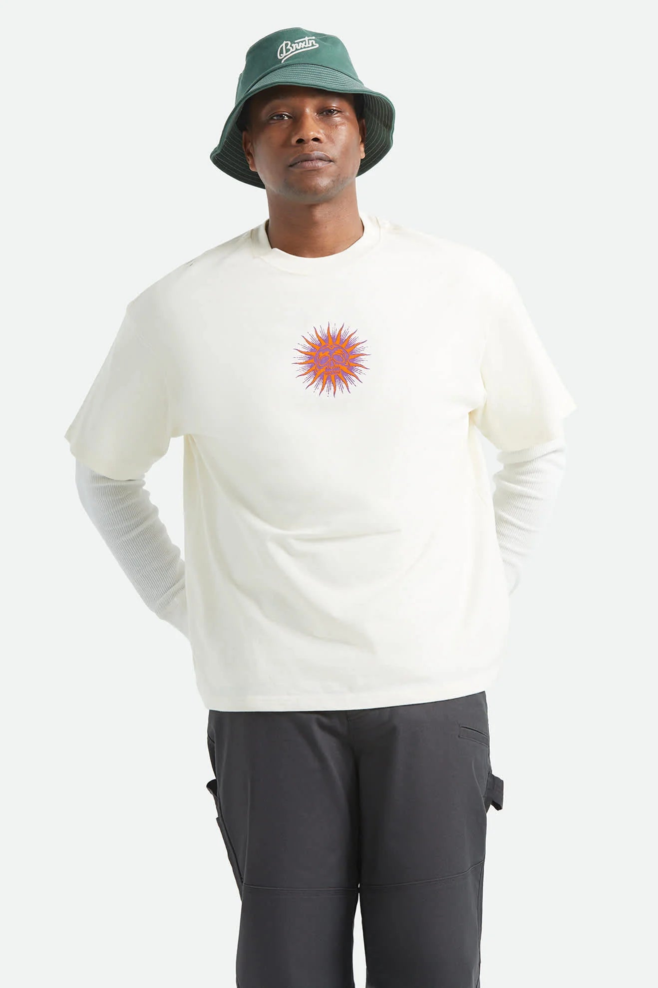 Brixton - Zephyr Oversized T-Shirt Cream