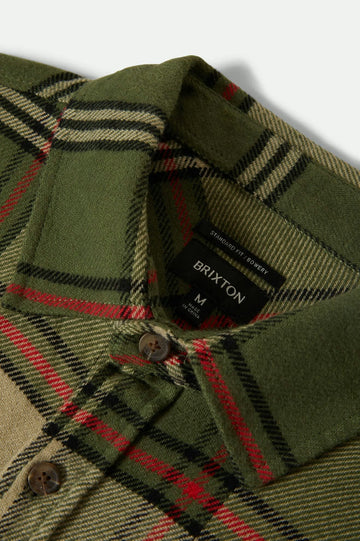 Brixton - Bowery Flannel ~ Green