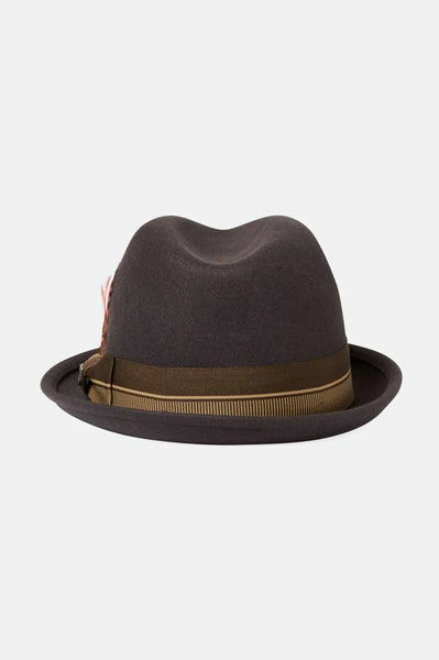 Brixton - 20th Anniversary Gain Fedora ~ Chocolate/Gold