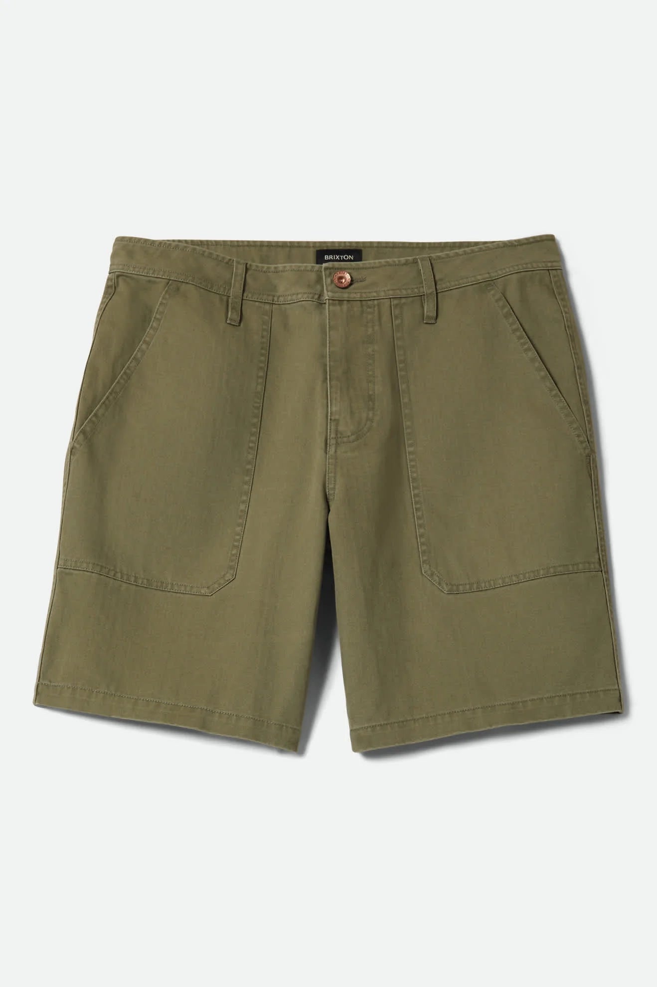Brixton - Surplus Vintage Wash Herringbone Shorts Green