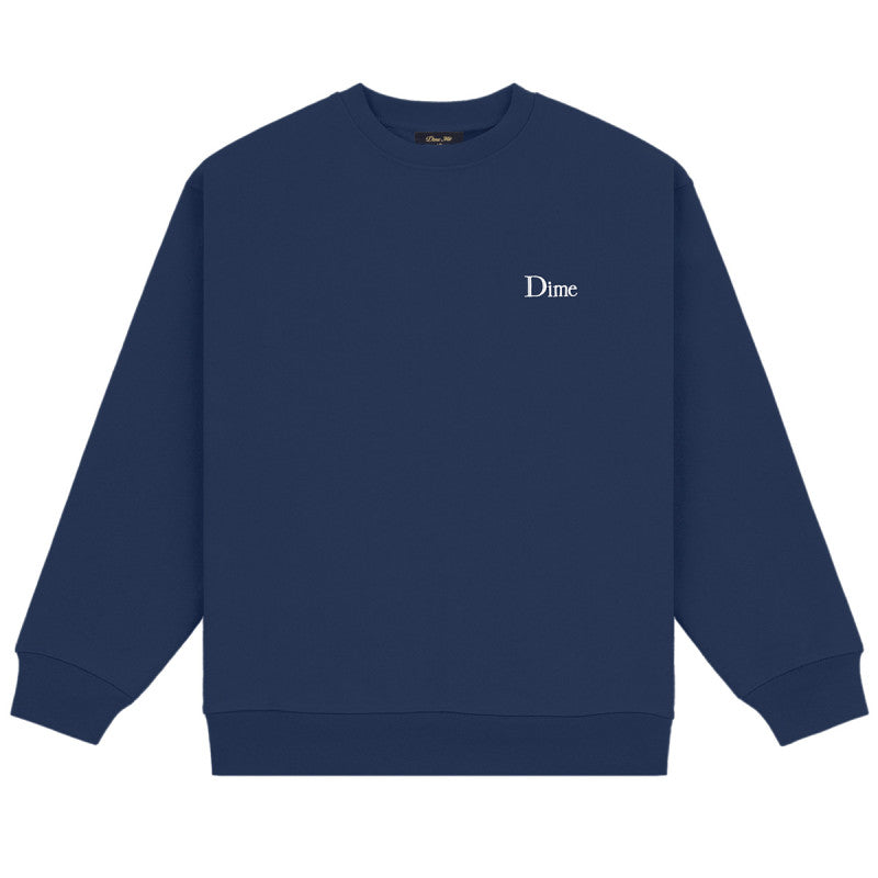 Dime - Classic Small Logo Crewneck Navy