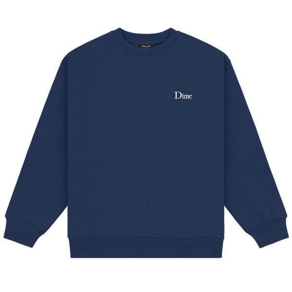 Dime - Classic Small Logo Crewneck Navy