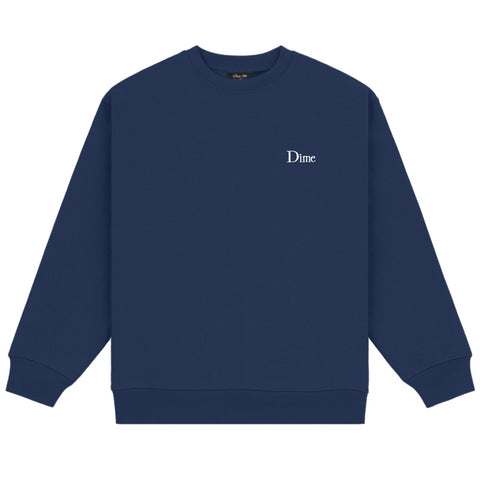Dime - Classic Small Logo Crewneck Navy