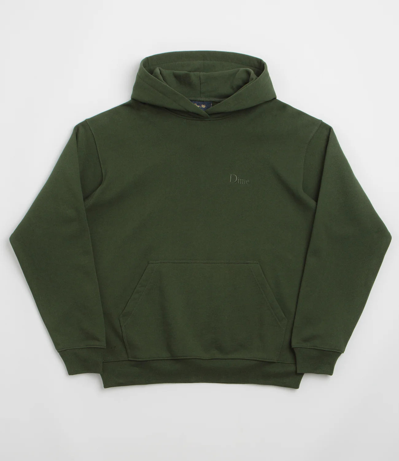 Dime - Classic Small Logo Hoodie Forest Green – FLAVOUR '99 Dime - Classic Small Logo Hoodie Forest Green – FLAVOUR '99